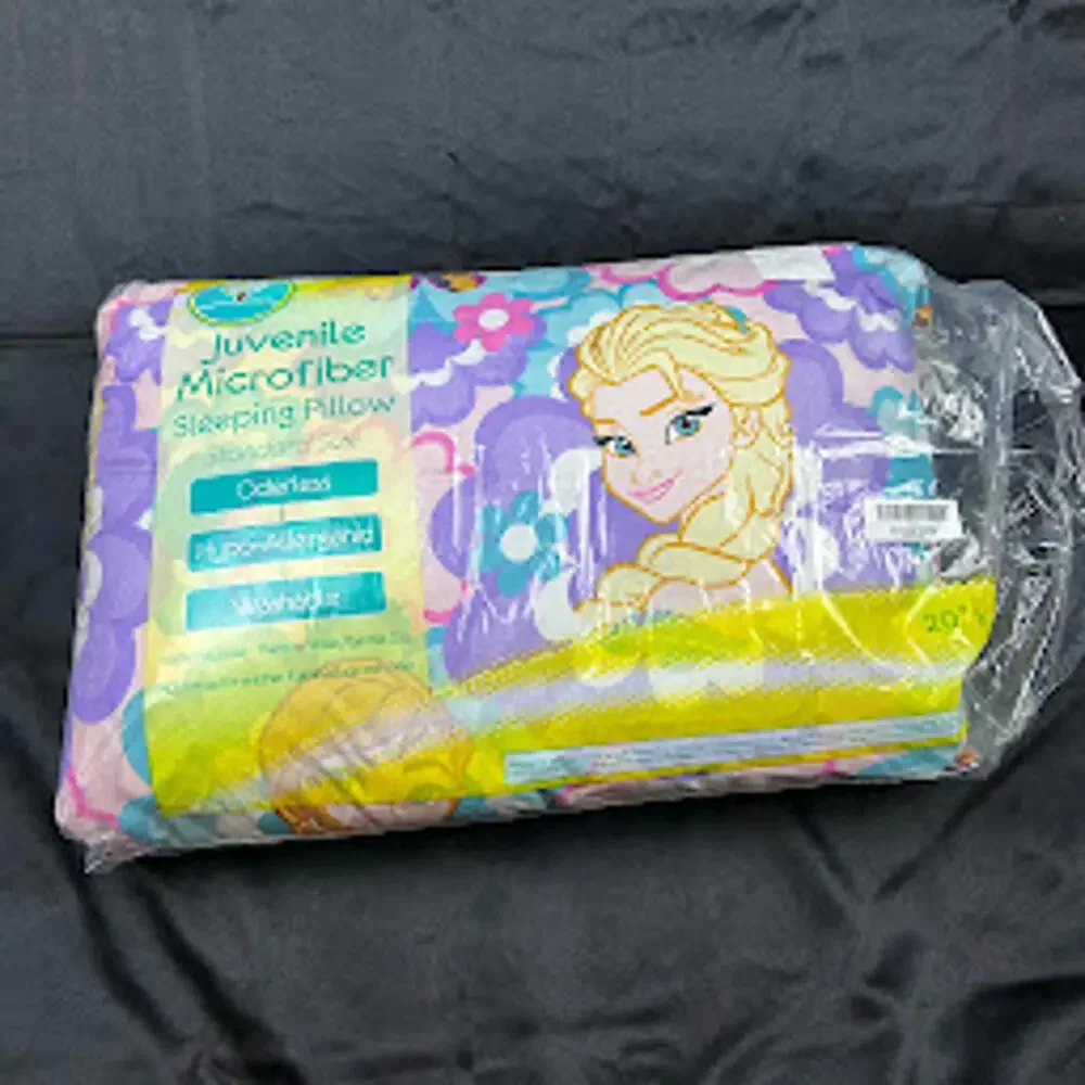 Disney Frozen Kids Microfiber Pillow Elsa Juvenile Sleeping Pillow 20x26 New